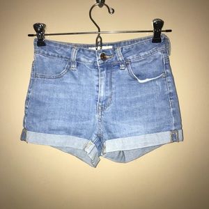 PacSun High-Waisted Jean Shorts